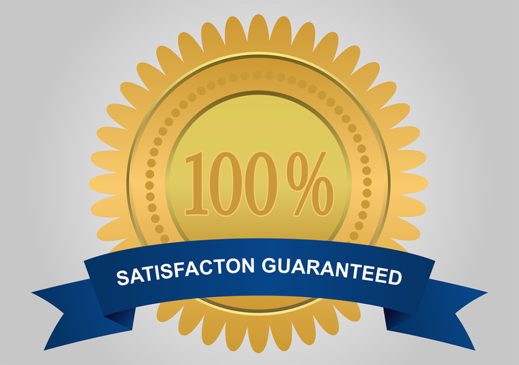 100 percent quality guarantee